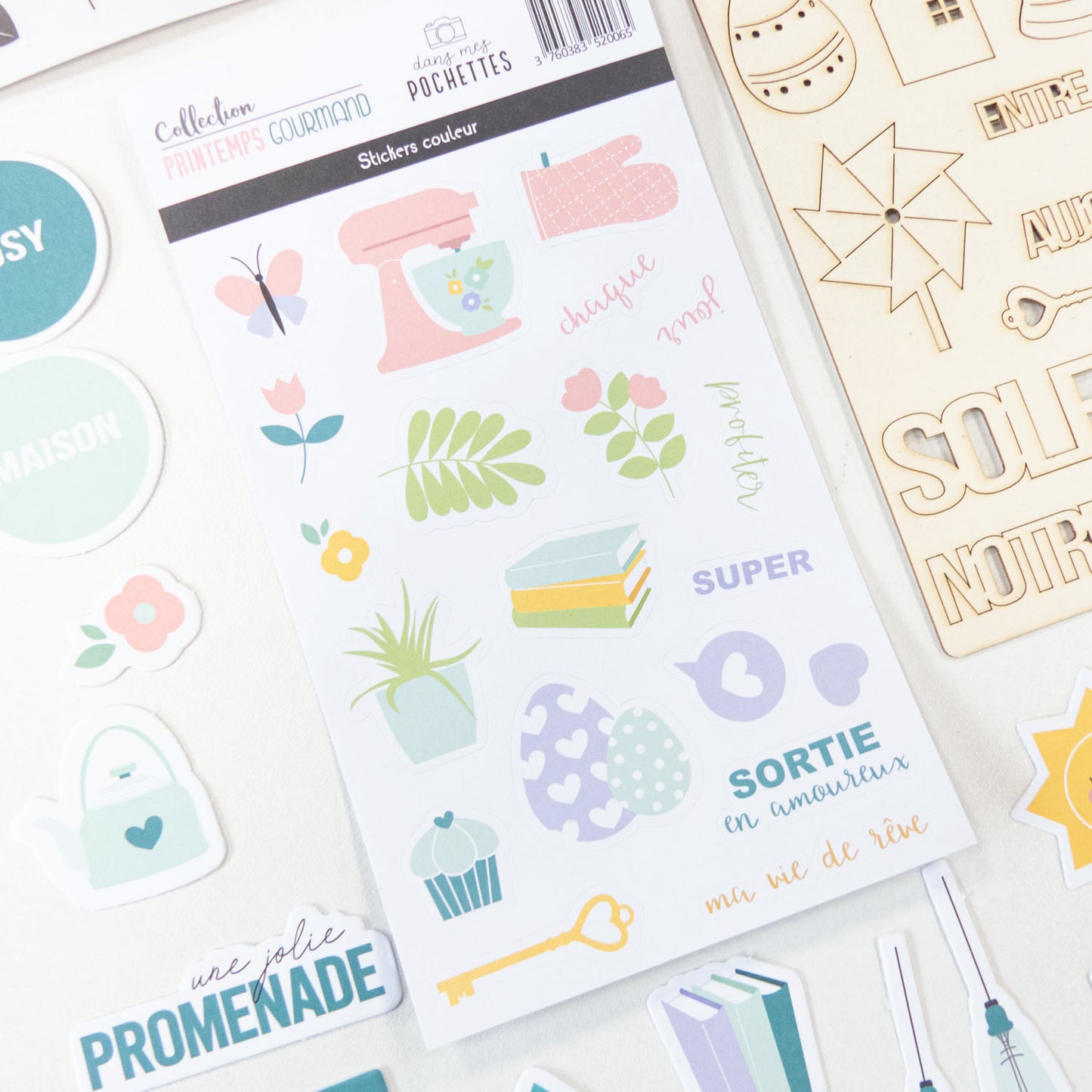 Stickers couleur - Printemps Gourmand