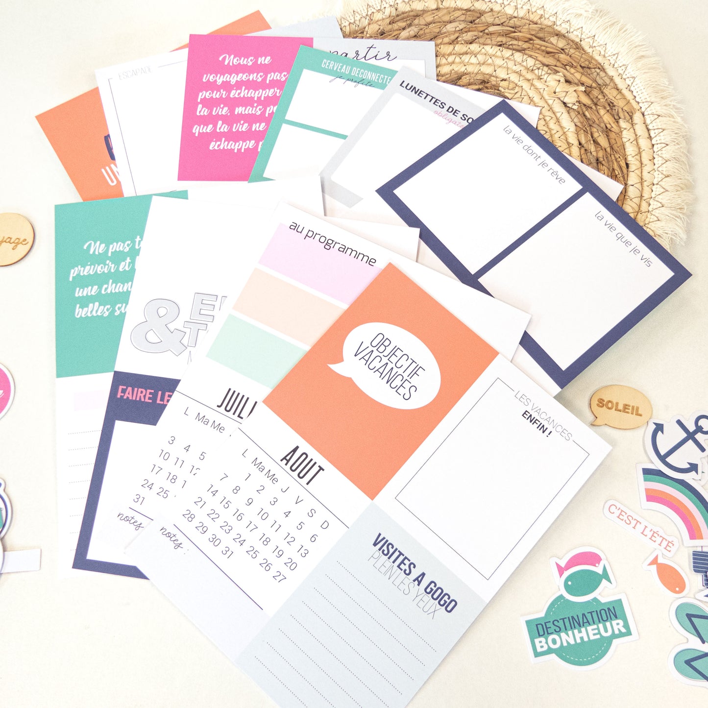 Papiers et cartes Mon Journal de l'année - Les grandes vacances