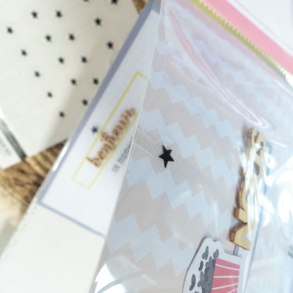 Stickers transparents - Fermeture pochette - Etoiles