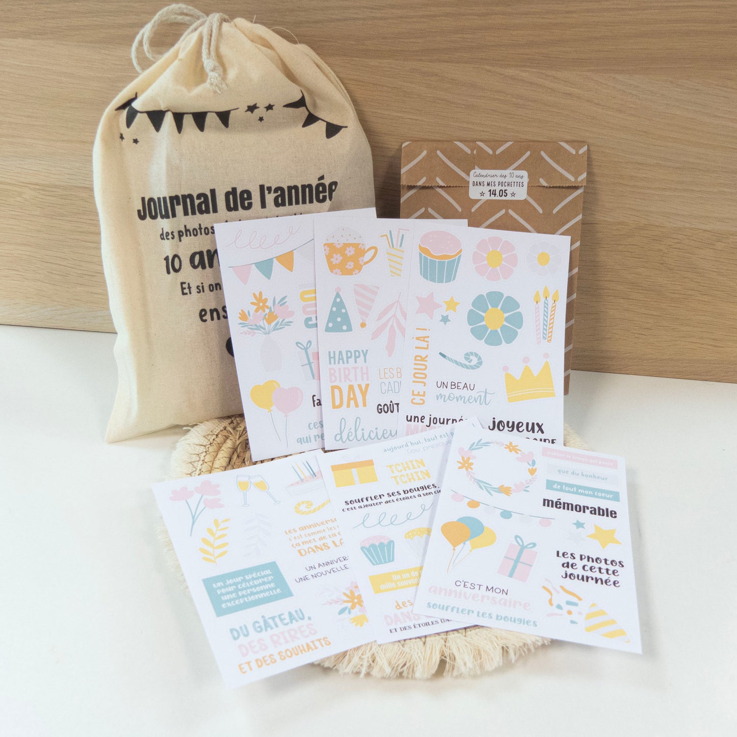 Assortiment de 6 planches à découper - Des rires et des bougies