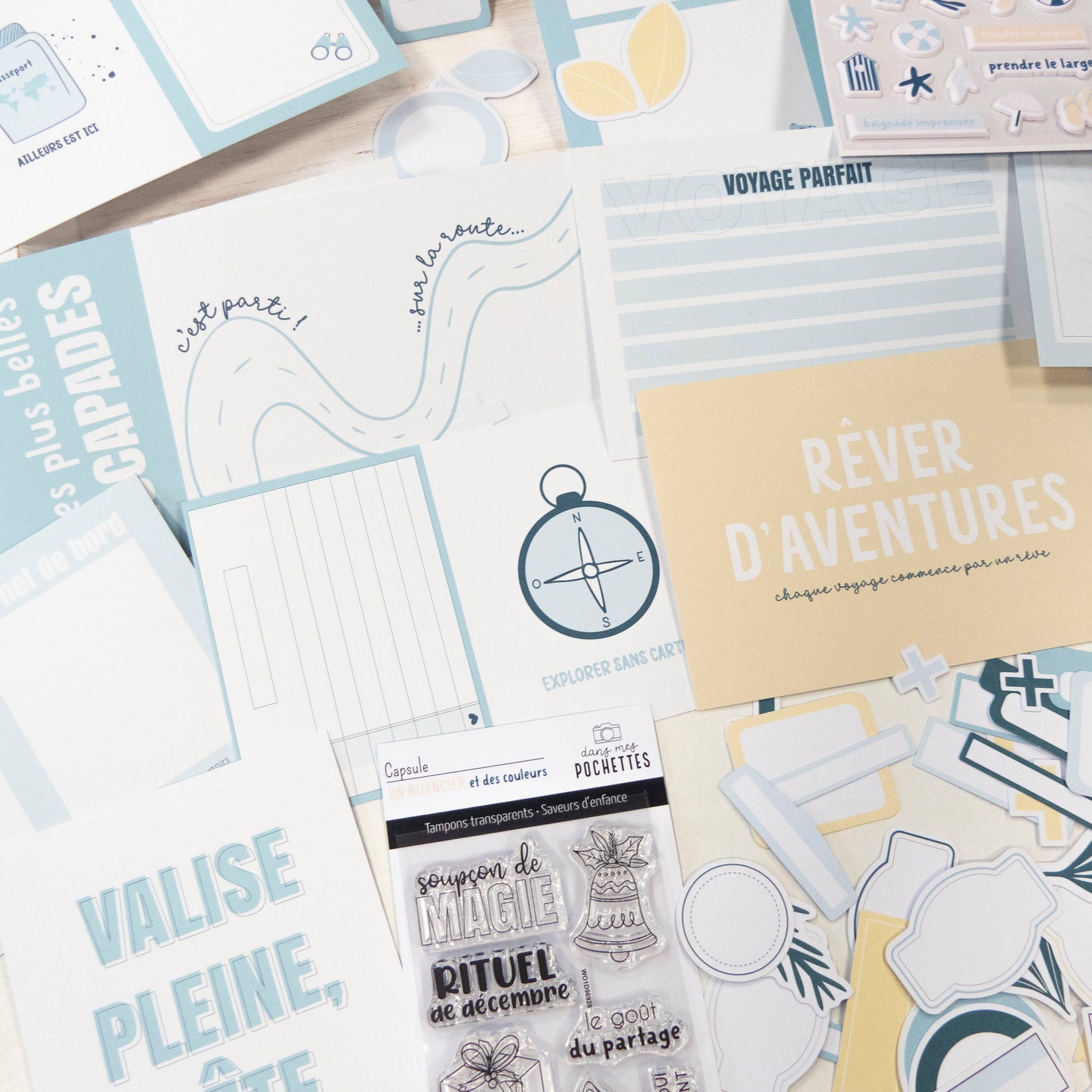 Cartes Project Life - Carnet d'évasion