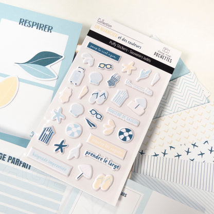 Stickers Puffy - Illustrations - Souvenirs iodés