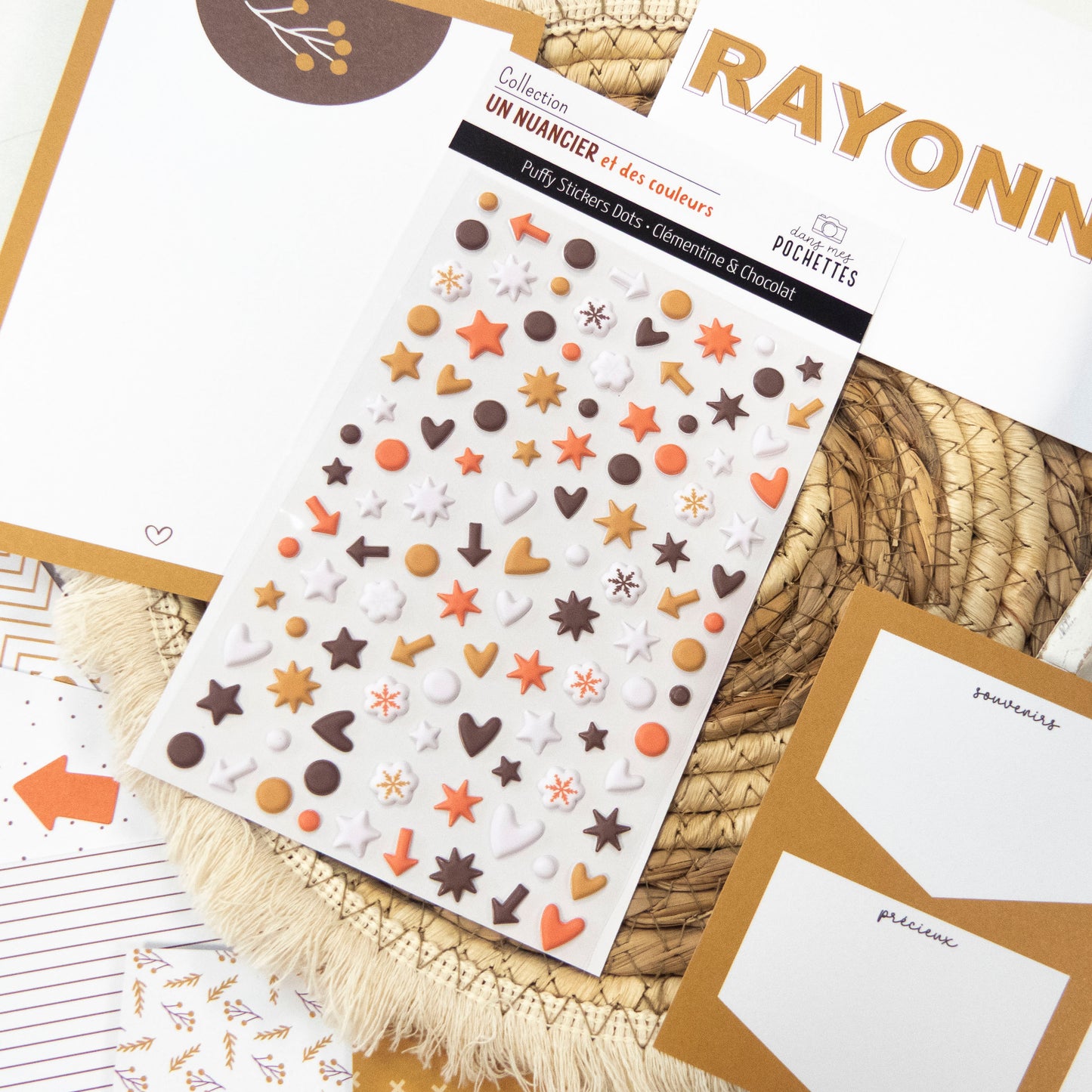 Stickers Puffy - Dots - Clémentine & Chocolat