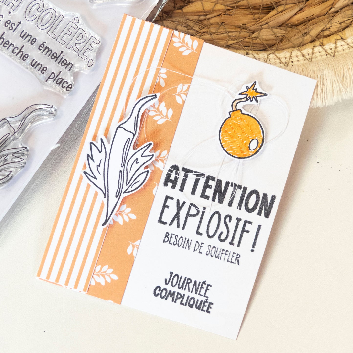 Tampons scrapbooking - Colère