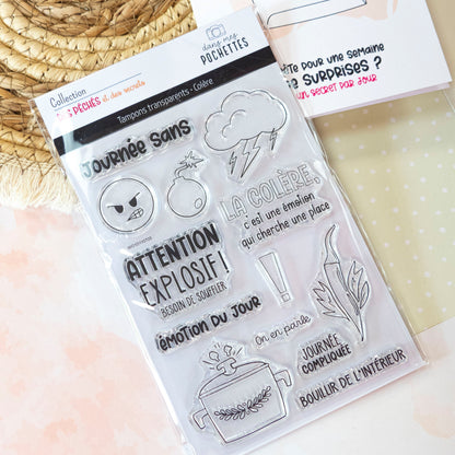Tampons scrapbooking - Colère