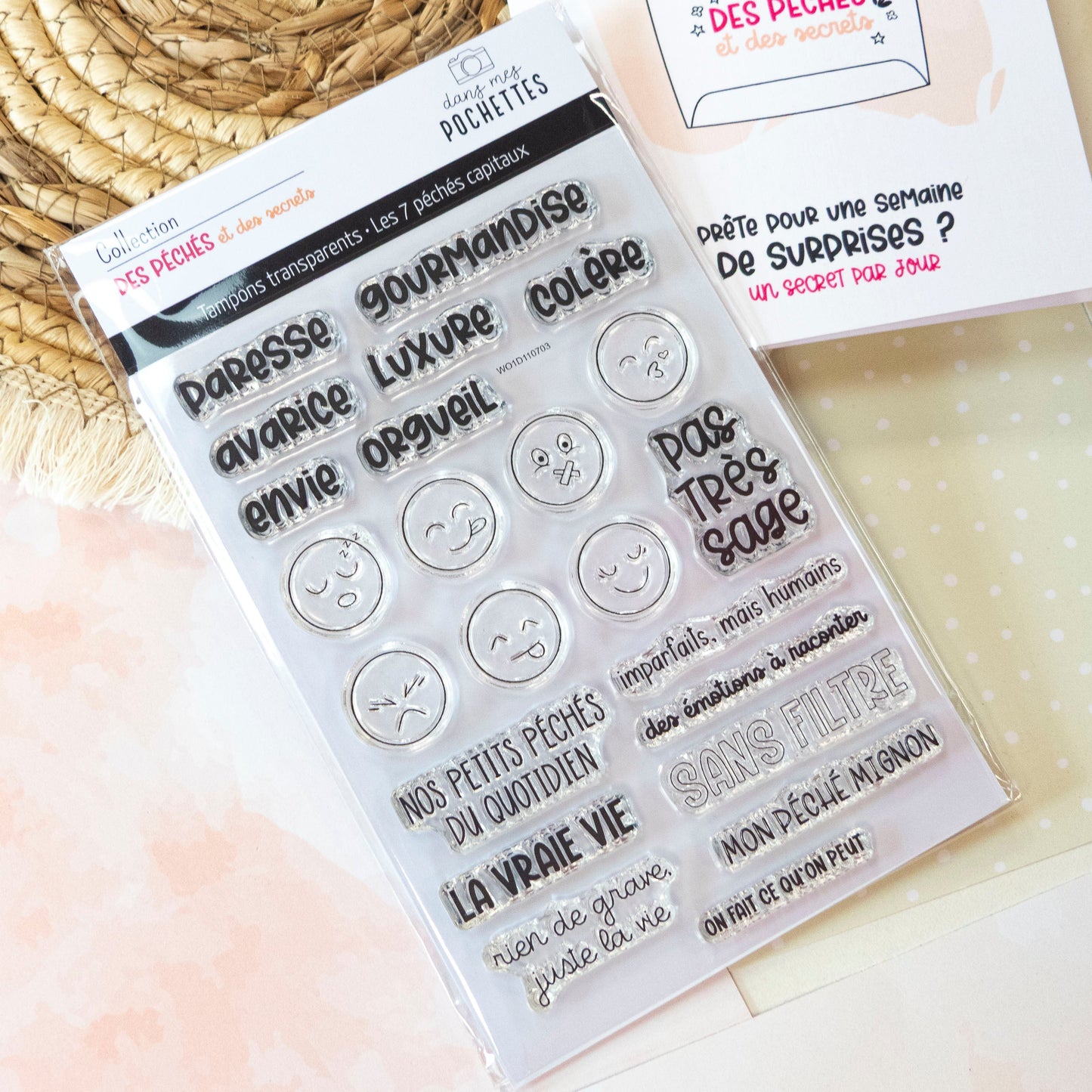 Tampons scrapbooking - Les 7 péchés capitaux