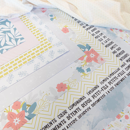 Collection de papiers de scrapbooking (30x30) - Des selfies et de la guimauve