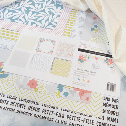 Collection de papiers de scrapbooking (30x30) - Des selfies et de la guimauve