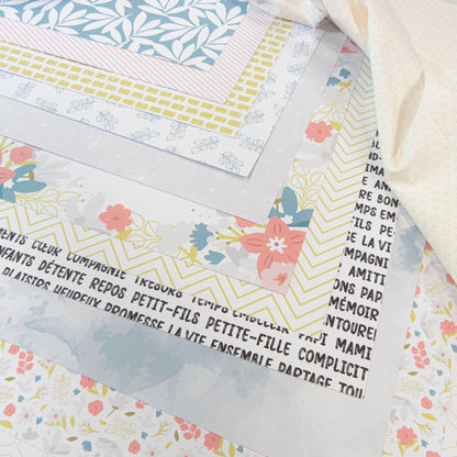 Collection de papiers de scrapbooking (30x30) - Des selfies et de la guimauve