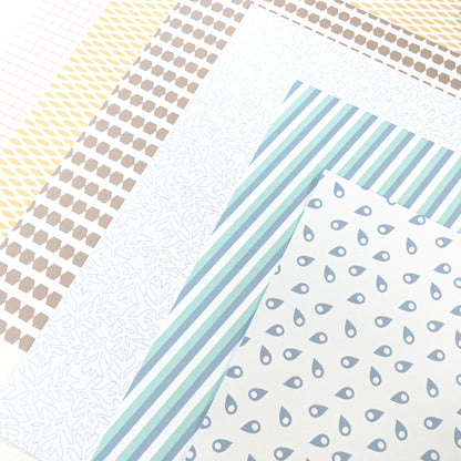 Papiers de scrapbooking imprimés - Un bikini et des smoothies