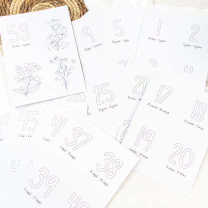 Papiers et cartes numérotées - Les semaines - 2026