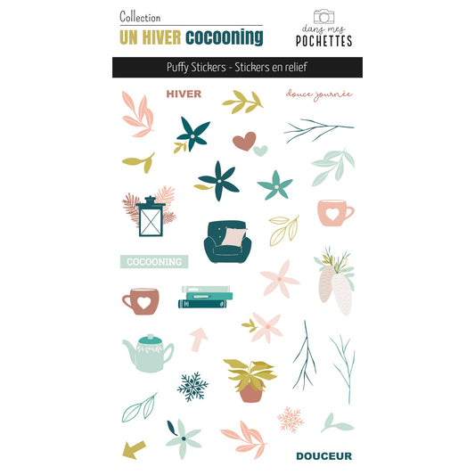 Stickers Puffy - Un hiver cocooning