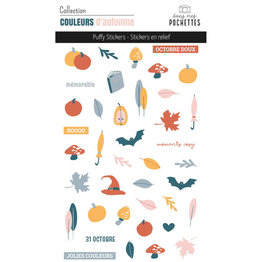 » Stickers Puffy - Couleurs d'automne (offert)