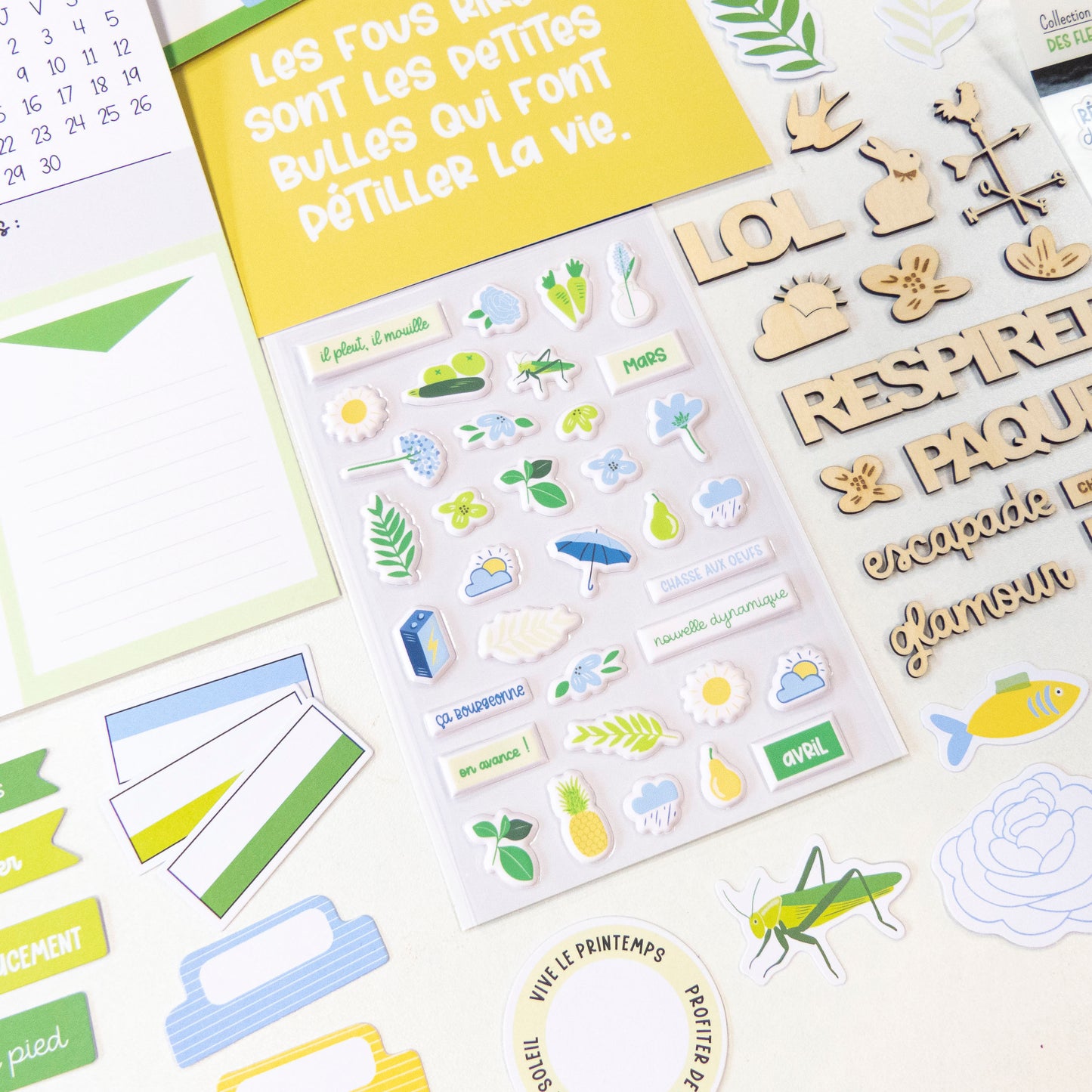 Stickers Puffy - Illustrations - Des fleurs et des saveurs