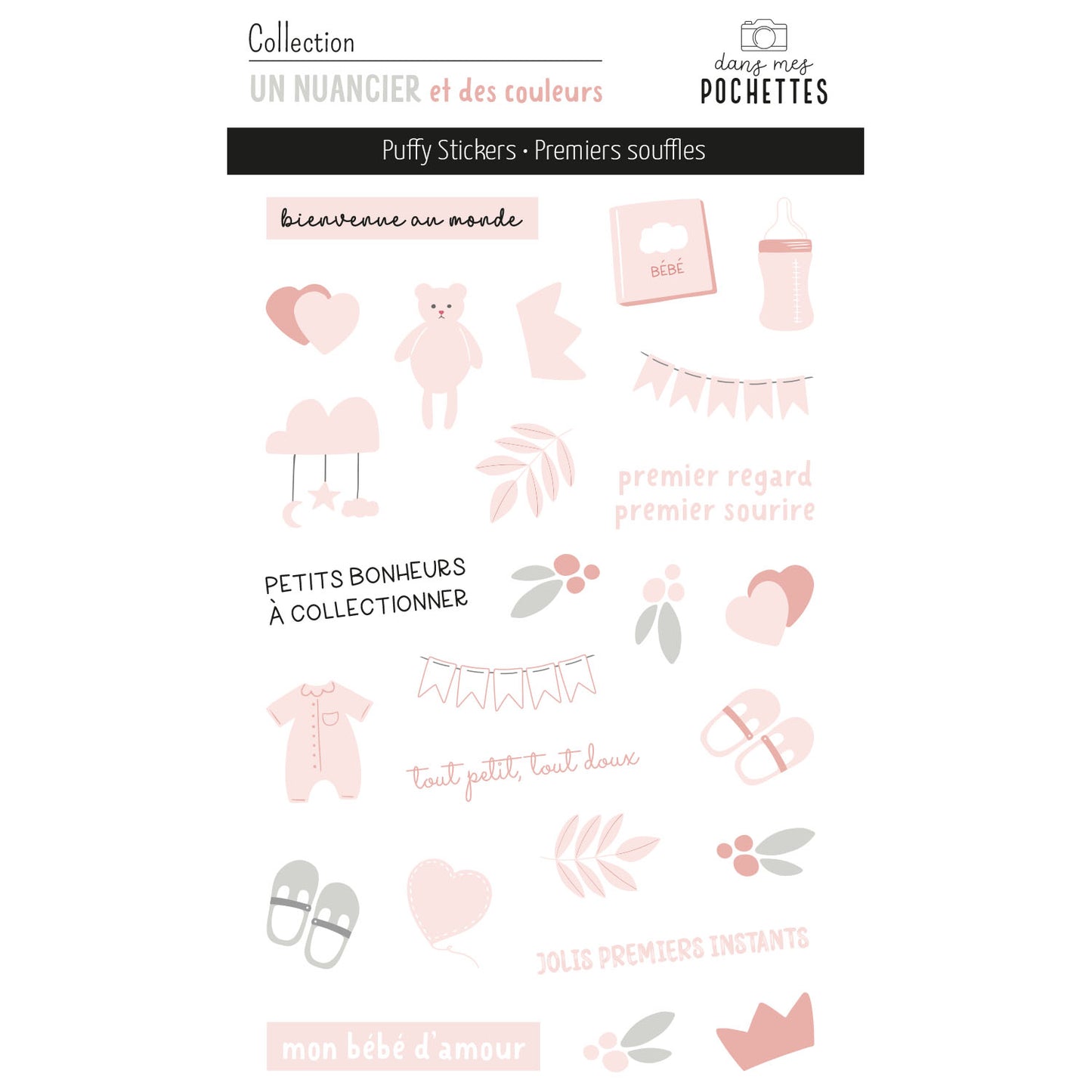 Stickers Puffy - Illustrations - Premiers souffles