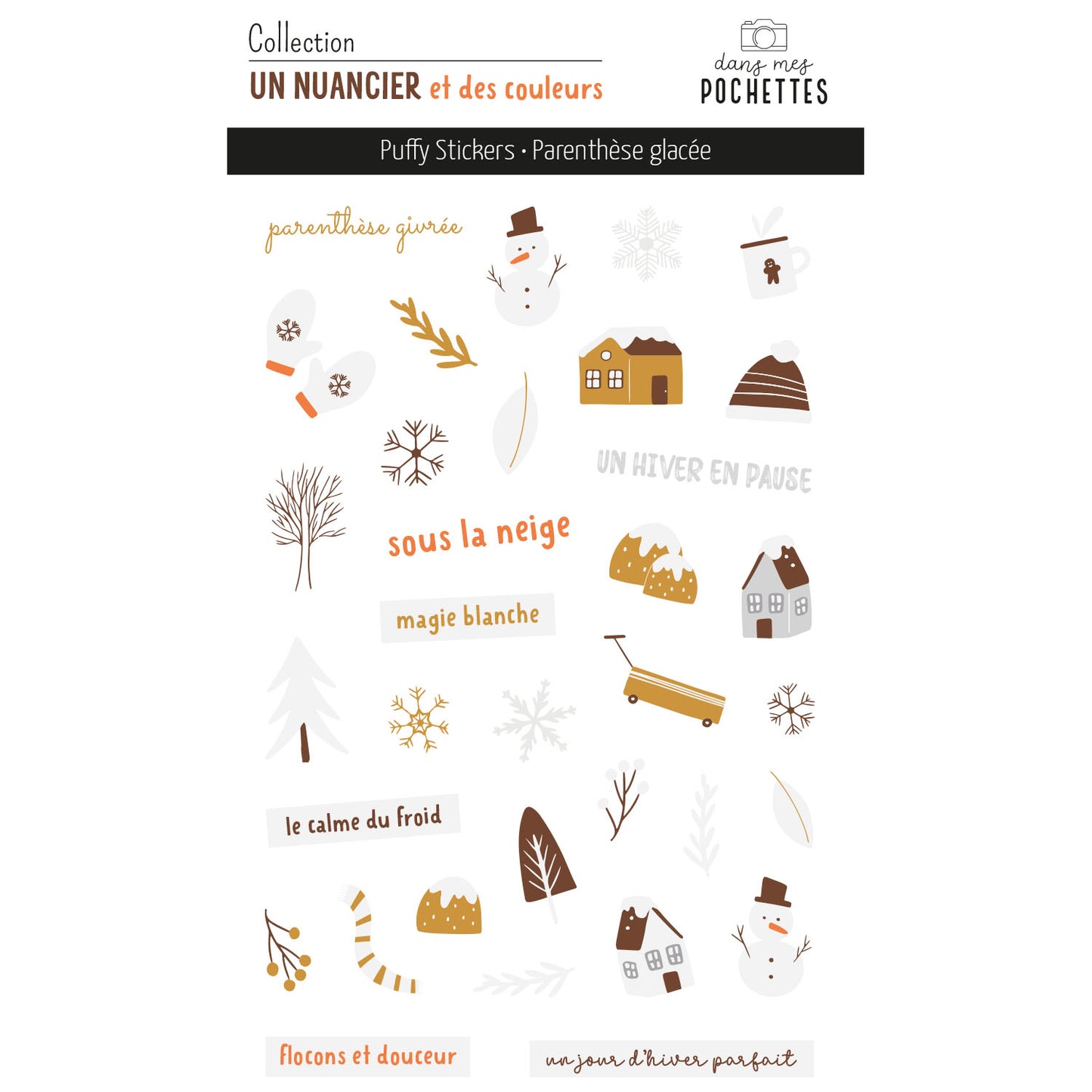 Stickers Puffy - Illustrations - Parenthèse glacée