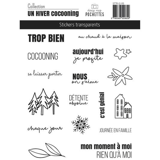 Stickers transparents - Un hiver cocooning