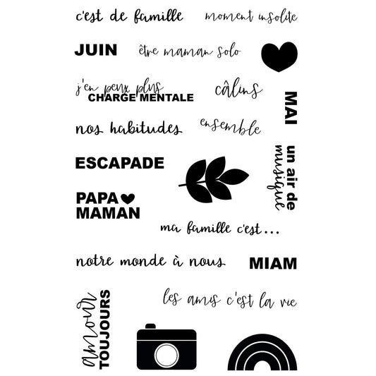 Stickers transparents - Esprit de famille