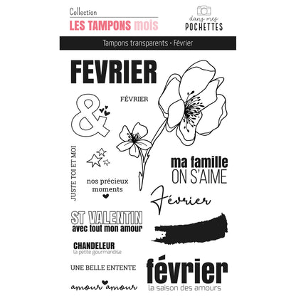 Tampons transparents- Février