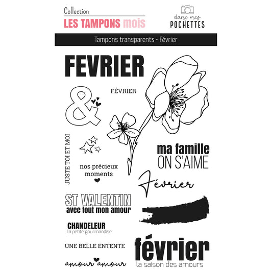 Tampons transparents- Février