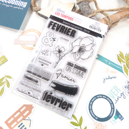 Tampons transparents- Février