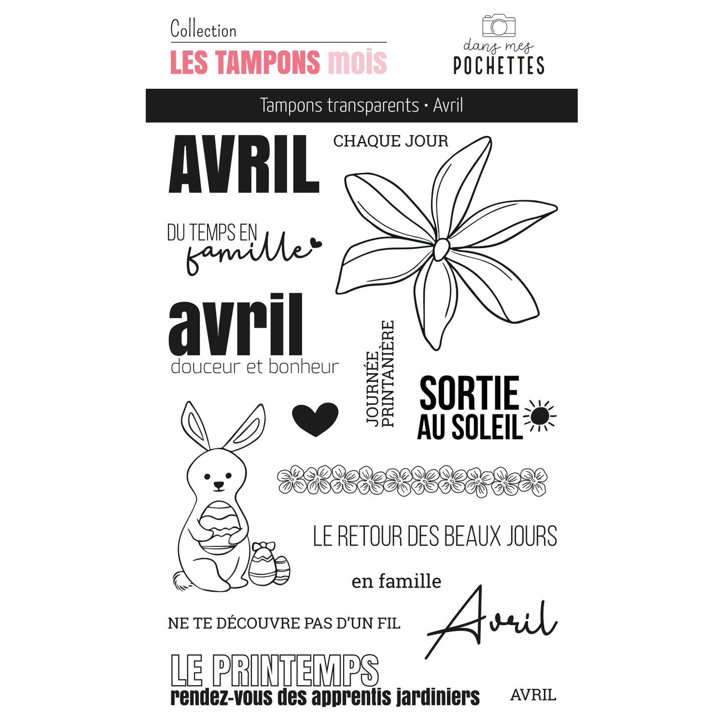 Tampons transparents - Avril