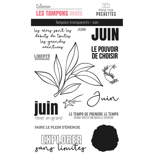 Planche de tampons clear - Juin