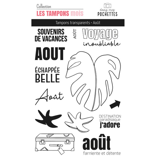 Tampons Silicone 10x10 Cm Mots Français – Idéal Scrapbooking, Cartes Et Loisirs Créatifs