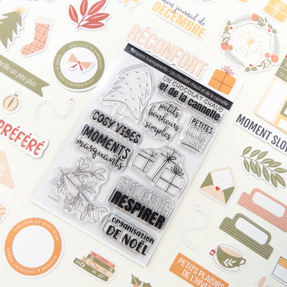 Planche de tampons clear - Un chocolat chaud et de la cannelle