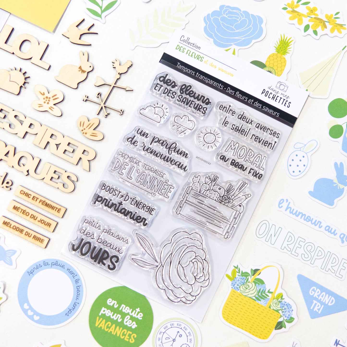 Planche de tampons clear - Des fleurs et des saveurs
