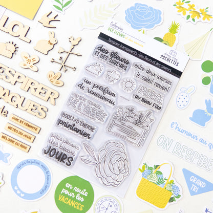 Planche de tampons clear - Des fleurs et des saveurs