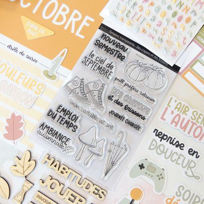 Tampons scrapbooking - Des crayons et des frissons