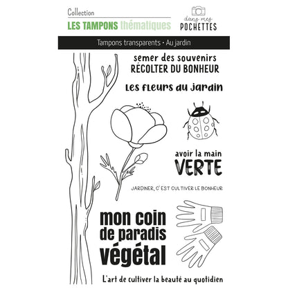 Planche de tampons clear - Au Jardin