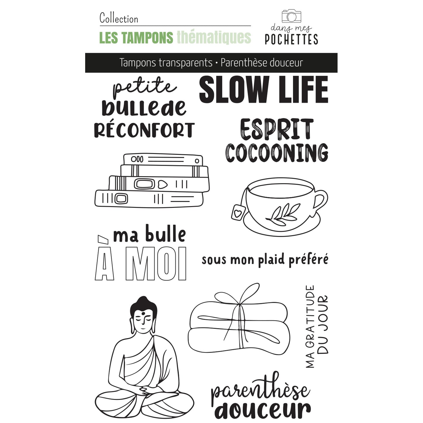 Planche de tampons clear - Parenthèse douceur