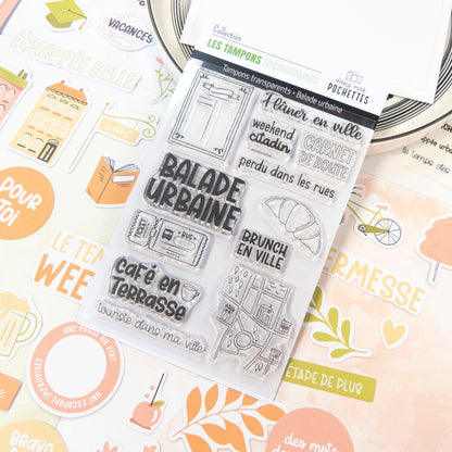 Tampons scrapbooking - Balade urbaine