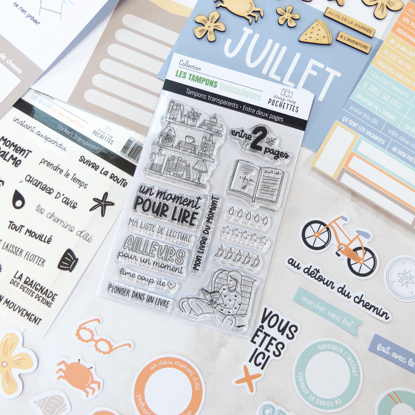 Tampons scrapbooking - Entre deux pages