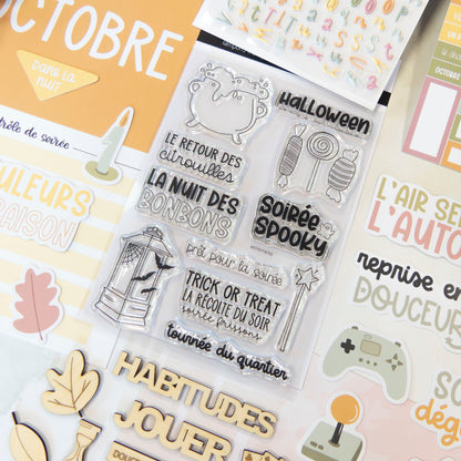 Tampons scrapbooking - La nuit des bonbons