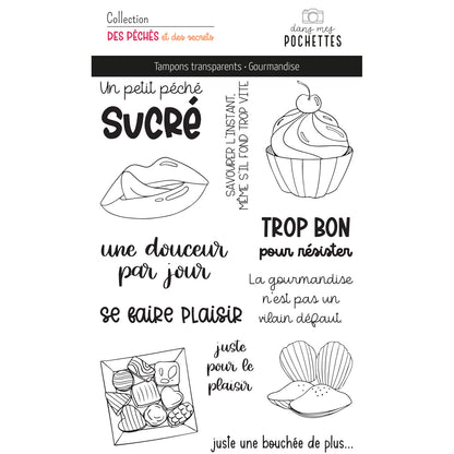 Tampons scrapbooking - Gourmandise
