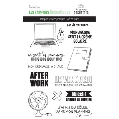 Planche de tampons clear - After work