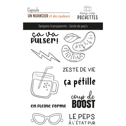 Planche de tampons clear - Zeste de pep’s