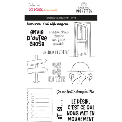 Tampons scrapbooking - Envie