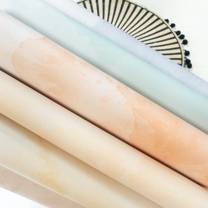 Papiers de scrapbooking (Unis et Aquarelle) - Un bikini et des smoothies