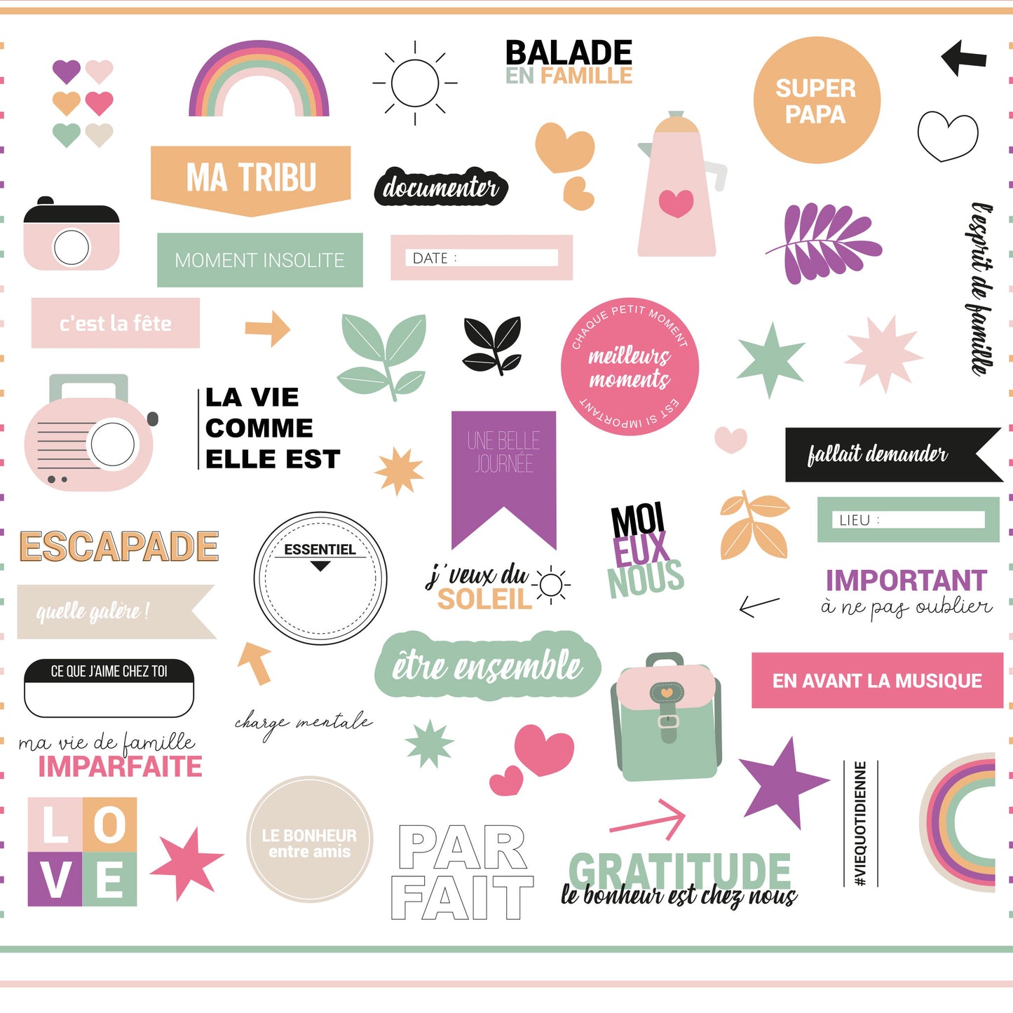 Die-cuts - Esprit de famille