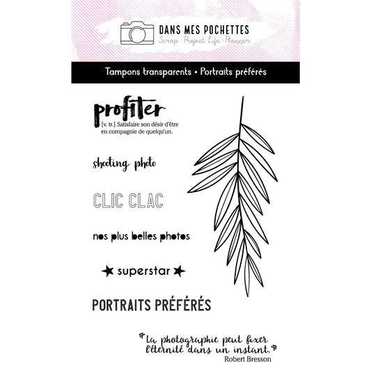 Tampons transparents - Portraits préférés
