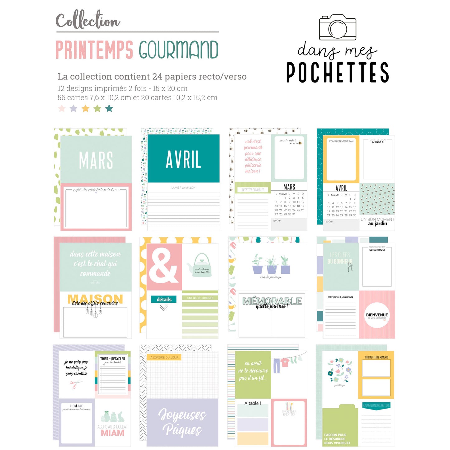 Papiers et cartes Mon Journal de l'année - Printemps Gourmand