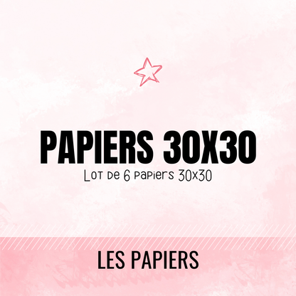 Papiers de scrapbooking 30x30