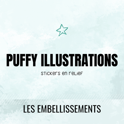 Puffy Stickers Illustrations