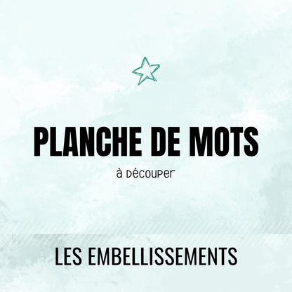 Planche de mots
