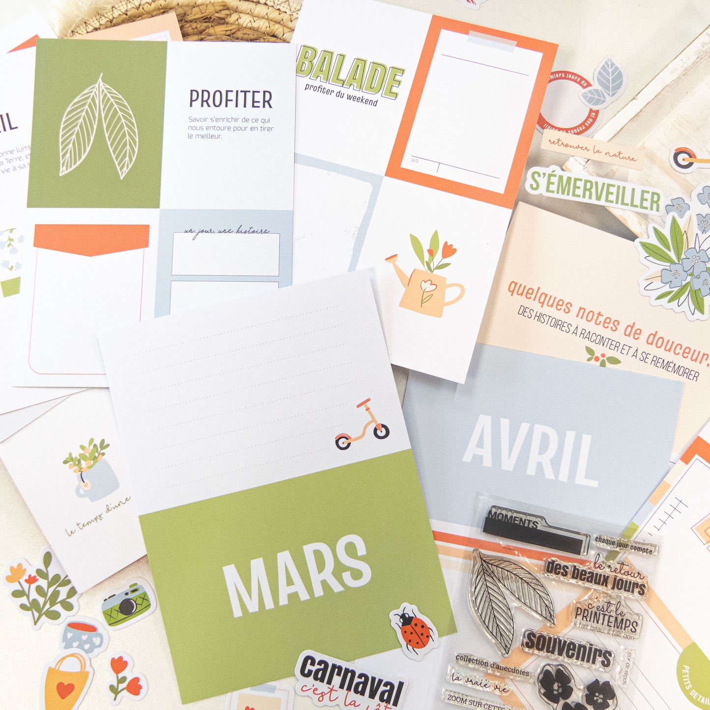 Kit Scrapbooking - Le retour des beaux jours